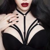 Sexy Hollow-out Black Spandex Corsets