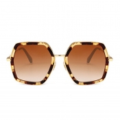 Fashion Cat s Eye Frame Design Leopard PC Sunglass