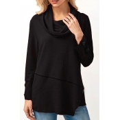 Lovely Fashion Turndown Collar Irregular Patchwork