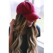 Lovely Fashion Purplish Red Cotton Baseball Hat