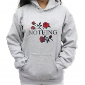 Lovely Casual Hooded Collar Pocket Grey Cotton Hoo