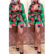 Lovely Euramerican Grids Printed Multicolor Twille