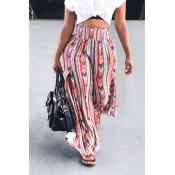 Lovely Euramerican Printed Loose Pink Pants