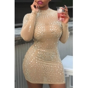 Lovely Sexy Long Sleeves Hot Drilling Decorative K