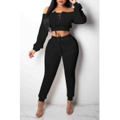 Lovely Euramerican Dew Shoulder Black Twilled Sati