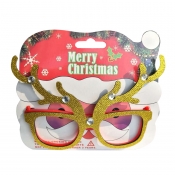 Lovely Fashionable Christmas Elk Gold PC Sunglasse
