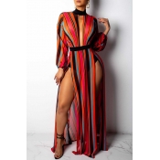 Lovely Sweet Multicolor Stripes Blending Floor Len