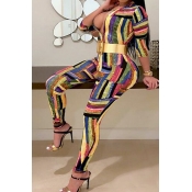 Lovely Trendy Skinny Multicolor One-piece Jumpsuit