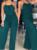 Lovely Stylish Loose Green One-piece Jumpsuit