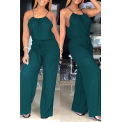 Lovely Stylish Loose Green One-piece Jumpsuit