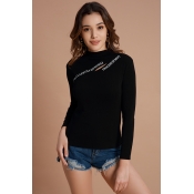 Lovely Casual Hollowed-out Black Cotton Base Layer