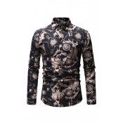 Lovely Casual Printed Black Cotton Shirt