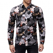 Lovely Casual Printed Multicolor Cotton Shirt