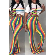 Lovely Casual Striped Multicolor Pants