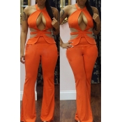 Lovely Sexy Hollow-out Croci One-piece Jumpsuit
