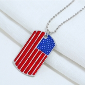 Lovely Independence Day Fashion Striped Patchwork 