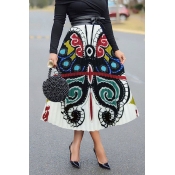 Lovely Casual Butterfly Printed Multicolor Ankle L