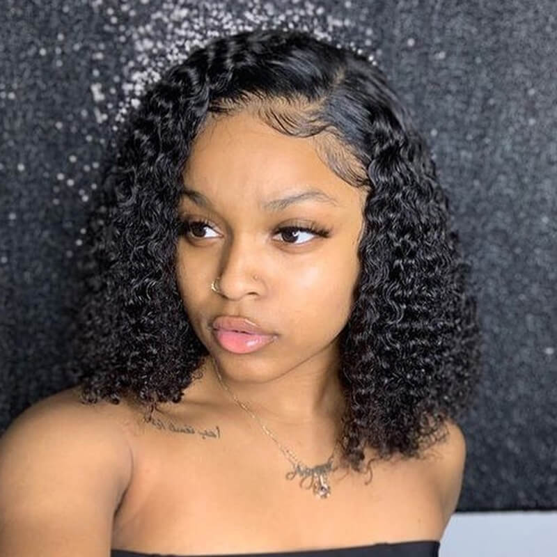 Lovely Chic Short Curly Black Wigs