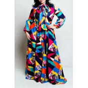 Lovely Leisure Geometric Printed Multicolor Floor 