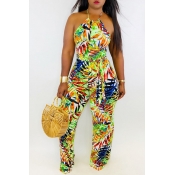 Lovely Bohemian Printed Multicolor Jumpsuit