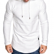 Lovely Trendy Hooded Collar White T-shirt
