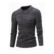 Lovely Casual O Neck White Sweaters