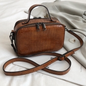 Lovely Casual Brown Messenger Bag