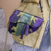 Lovely Chic Snakeskin Printed Messenger Bag