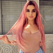 Lovely Casual Long Straight Pink Wigs