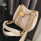 Lovely Chic Chain Strap White Messenger Bag