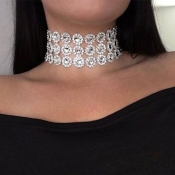 Lovely Casual White Alloy Necklace