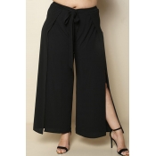 Lovely Casual Loose Black Plus Size Pants
