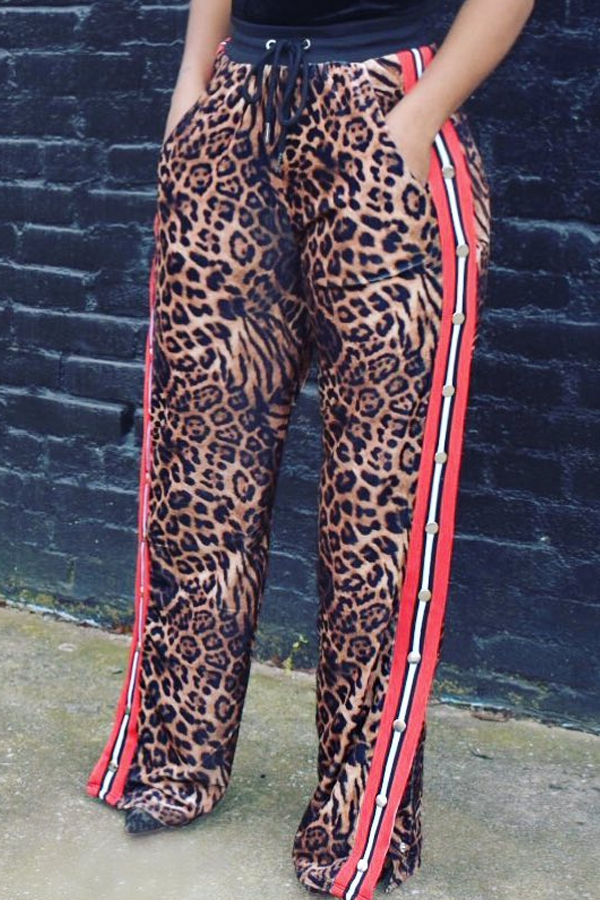 Lovely Casual Leopard Printed Pants