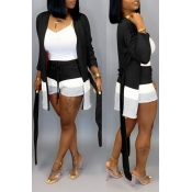 LW Bandage Design Patchwork Shorts Set