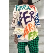 Lovely Casual Printed Multicolor T-shirt