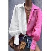 Lovely Work Patchwork Rose Red Blouse