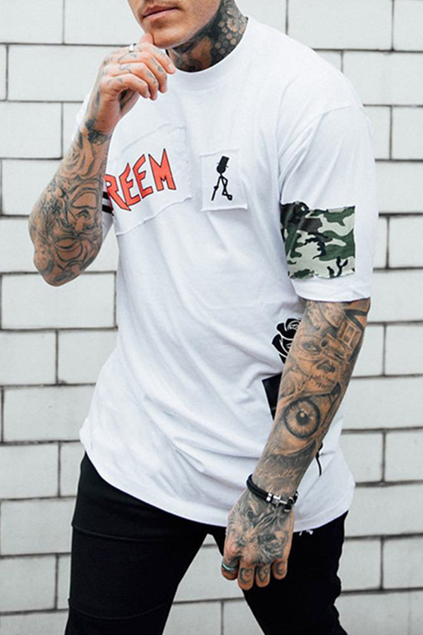 Lovely Street Printed White T-shirt