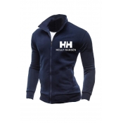 Lovely Casual Hooded Collar Navy Blue Hoodie