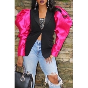 Lovely Leisure Patchwork Black Blazer