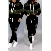 LW Camo Kangaroo Pocket Tracksuit Set