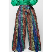 Lovely Casual Loose Printed Multicolor Pants
