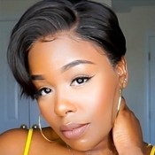 Lovely Trendy Short Black Wigs