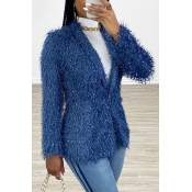 Lovely Stylish Short Blue Blazer