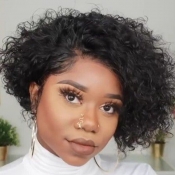 Lovely Trendy Curly Black Wigs