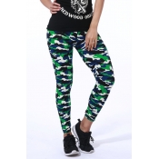 Lovely Casual Print Camo Leggings
