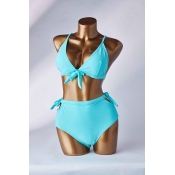Lovely Knot Green Two-piece Swimsuit