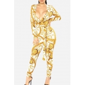Lovely Chic Print Multicolor One-piece Jumpsuit