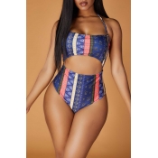 Lovely Hollow-out  Multicolor One-piece Swimsuit