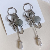 Lovely Trendy Hollow-out Silver Earring
