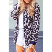 Lovely Trendy Leopard Print Jacket